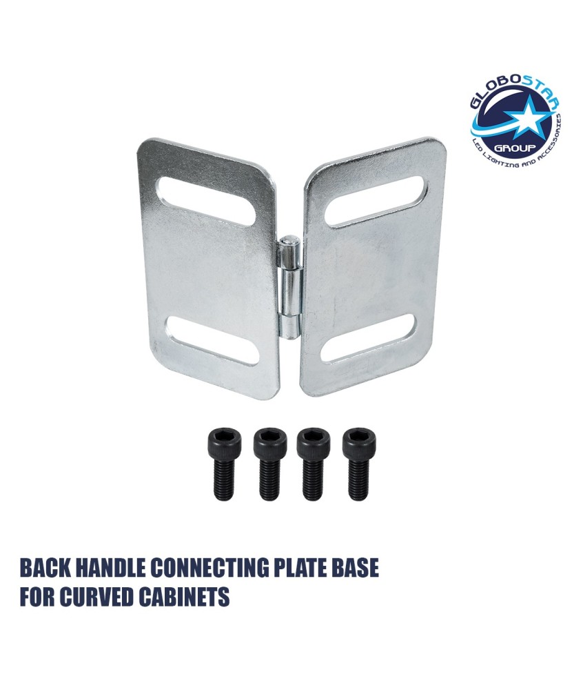 GLOBOSTAR® PLATE 41046 Σύνδεσμος Ένωσης Καμπίνων για Κυρτές Οθόνες LED Video Wall με Διαστάσεις Καμπίνας 50x50cm & 100x100cm - Μ12.5 x Π1 x Υ10cm